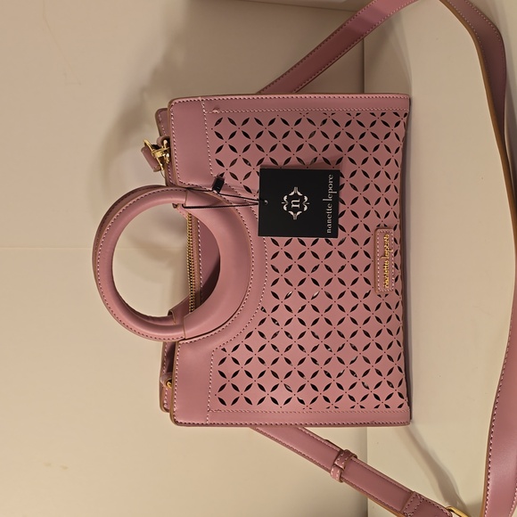 Nanette Lepore Mauve Satchel Bag - Picture 1 of 6